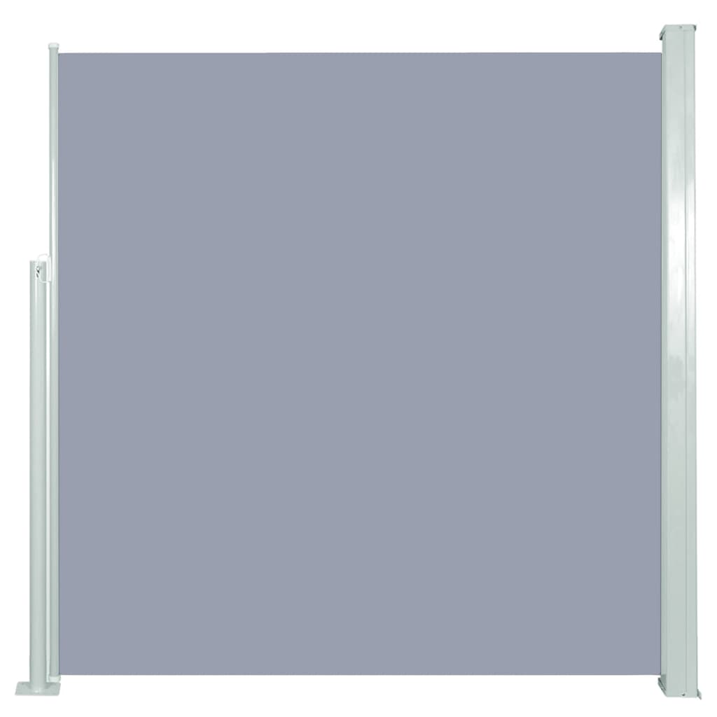 Schermo del giardino Vidaxl estendibile 140x300 cm grigio