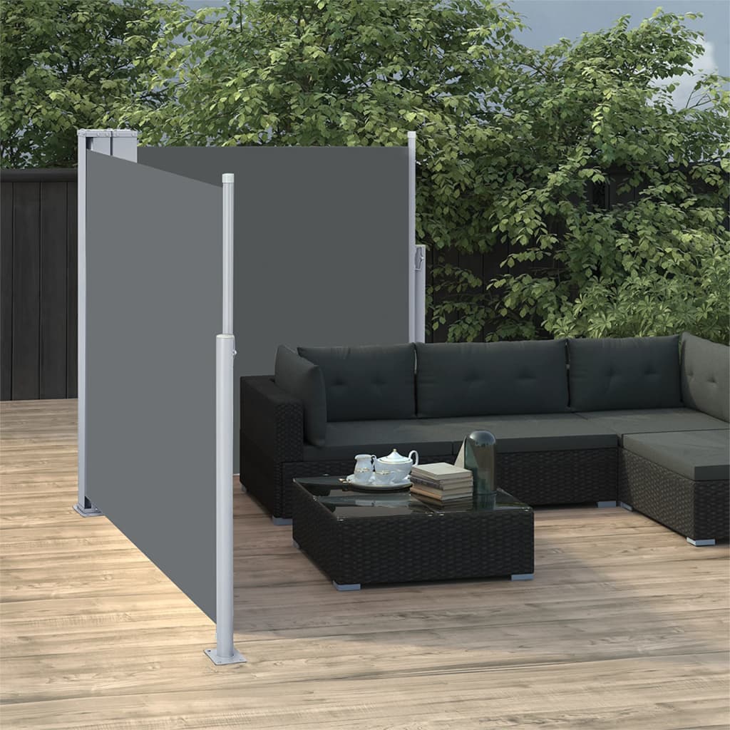 Parabrisas Vidaxl extensible 117x600 cm de antracita