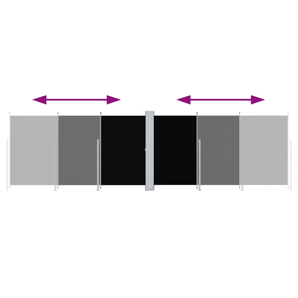 Parabrisas Vidaxl extensible 180x600 cm negro