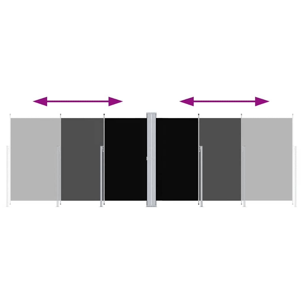 Parabrisas Vidaxl extensible 200x600 cm negro