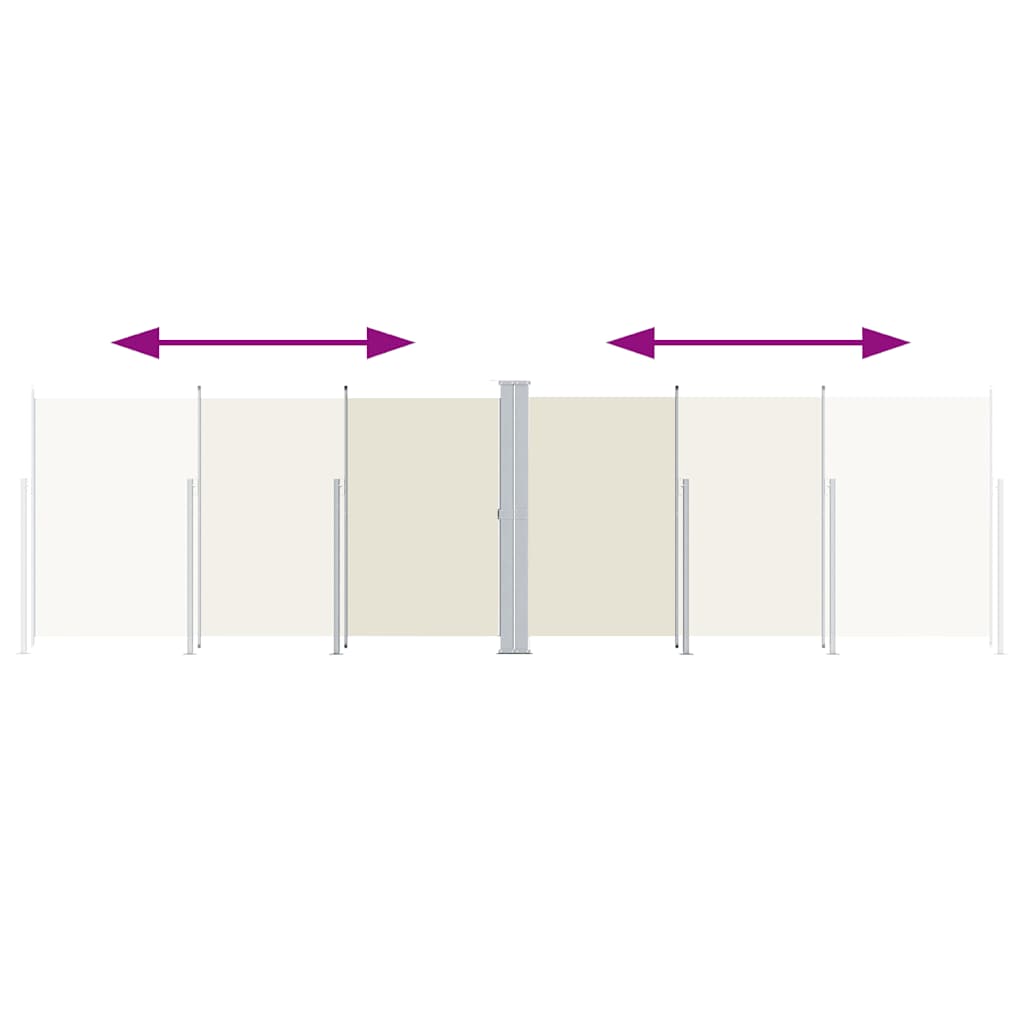 Vidaxl Parature estendibile 200x600 cm Crema
