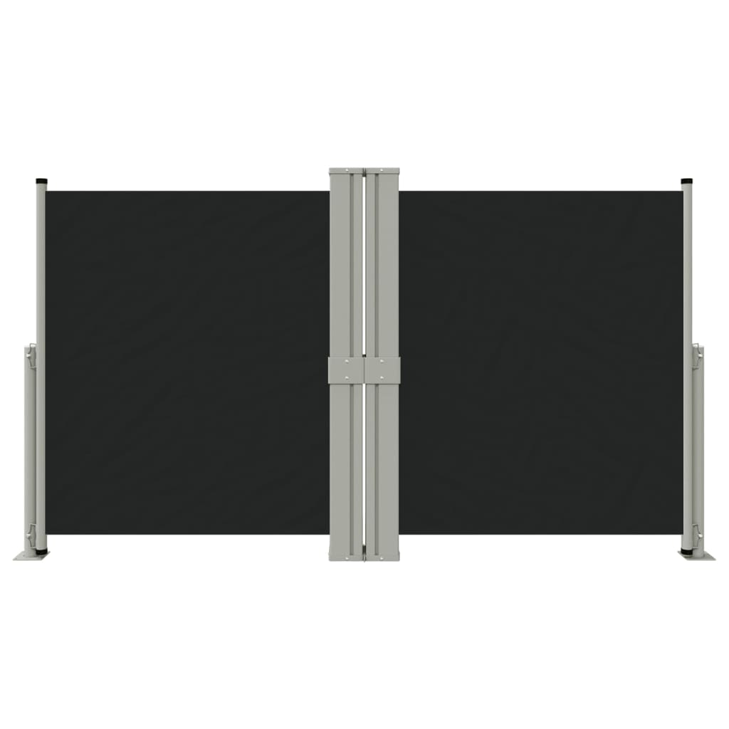 VIDAXL Parature estendibile 140x1200 cm nero