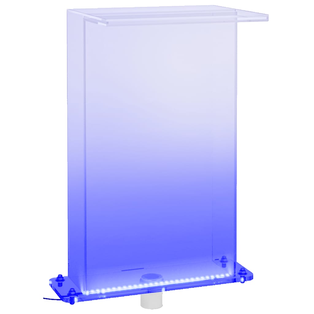 Fuente de piscina VidaXL con LED RGB 51 cm acrílico