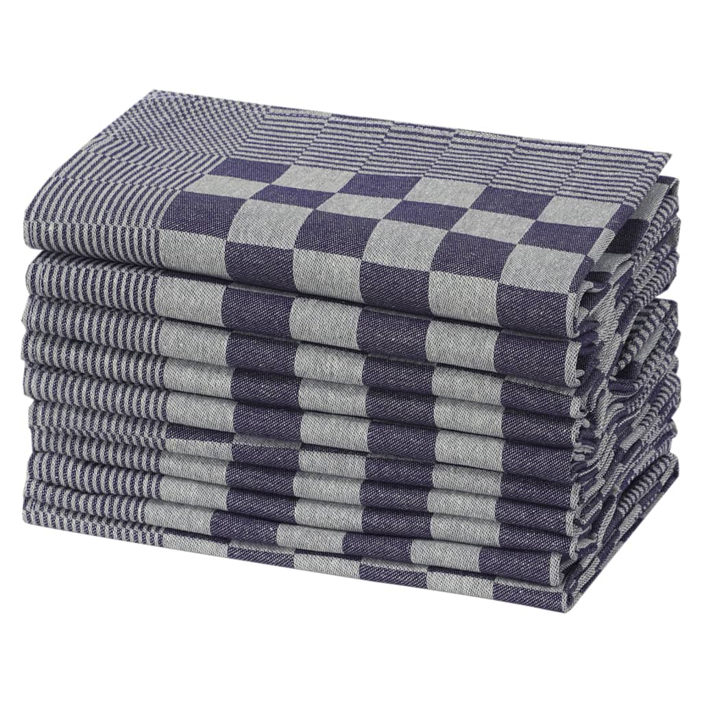 VIDAXL CANDO CUSCINE 20 ST 50x70 cm di cotone blu e bianco