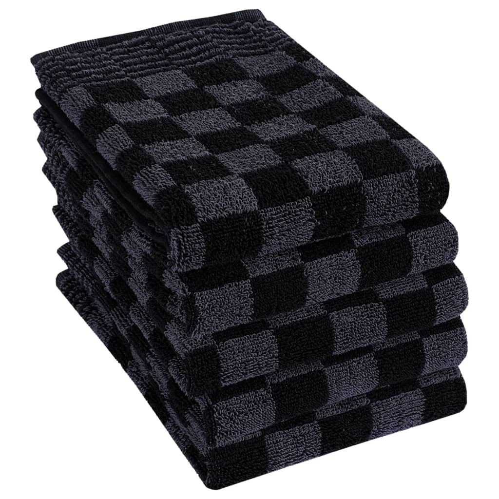 Vidaxl Set di panno da cucina a 20 pezzi Black e grigio