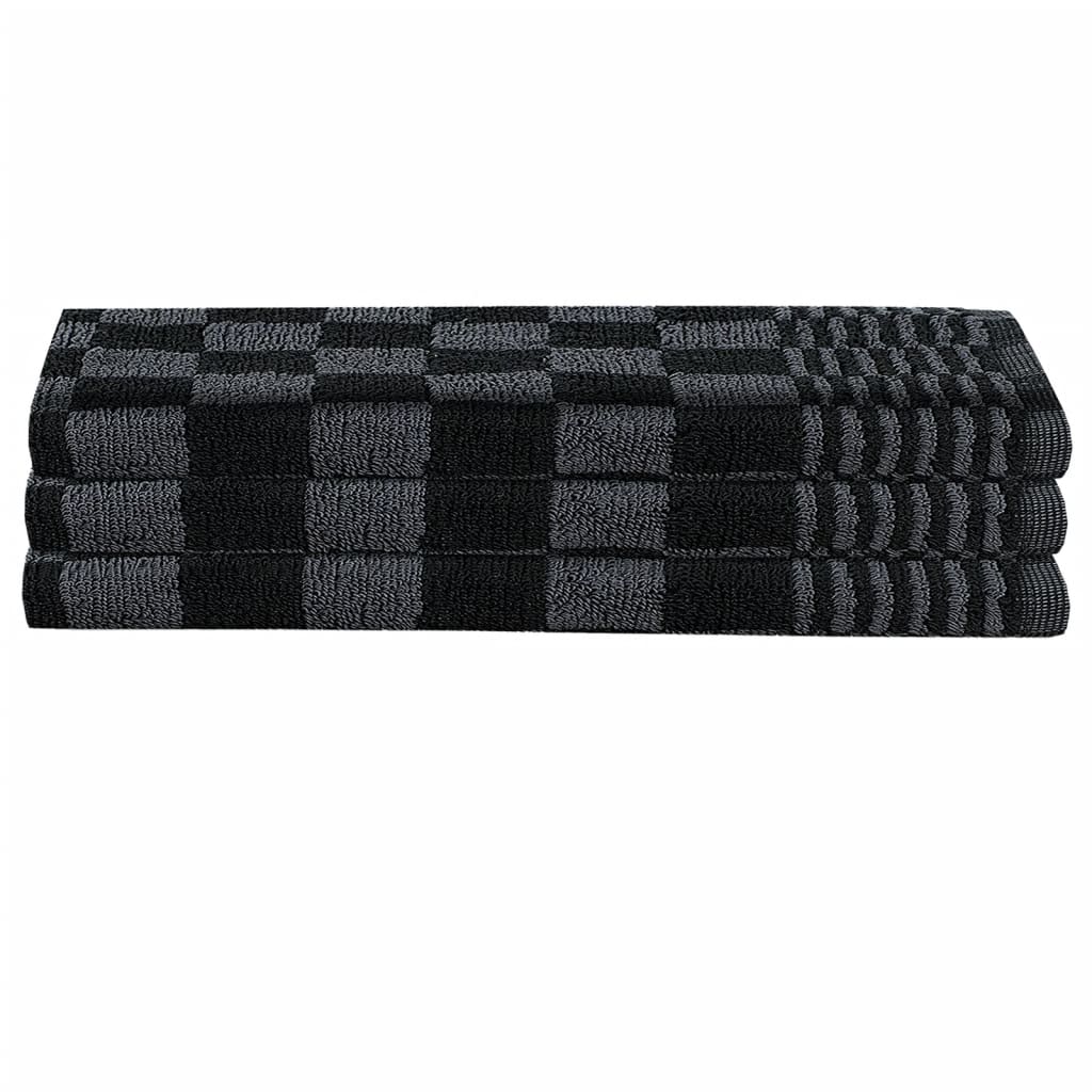 Vidaxl Set di panno da cucina a 15 pezzi Black
