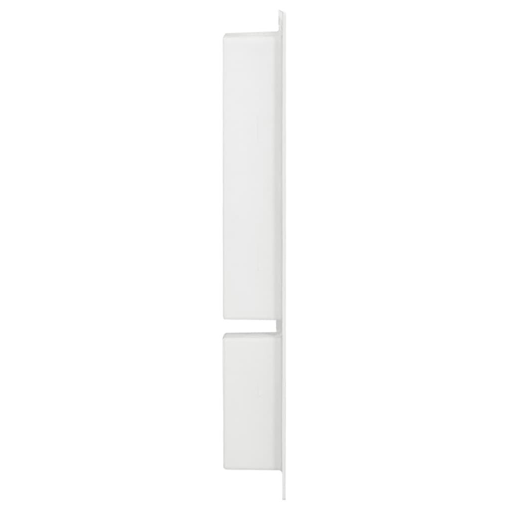 Doccia Vidaxl con 2 scomparti 41x69x9 cm di bianco lucido