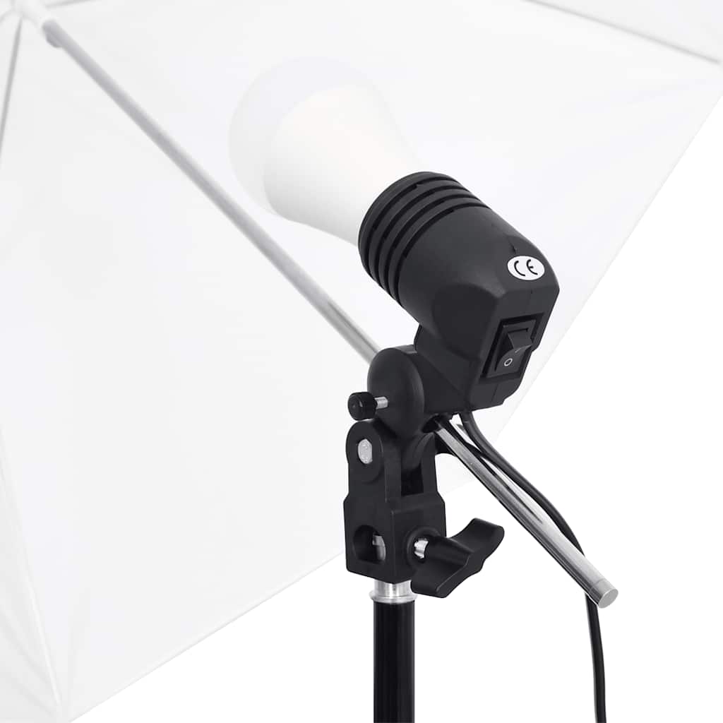 Vidaxl Photo Studio Conjunto de iluminación y fondo
