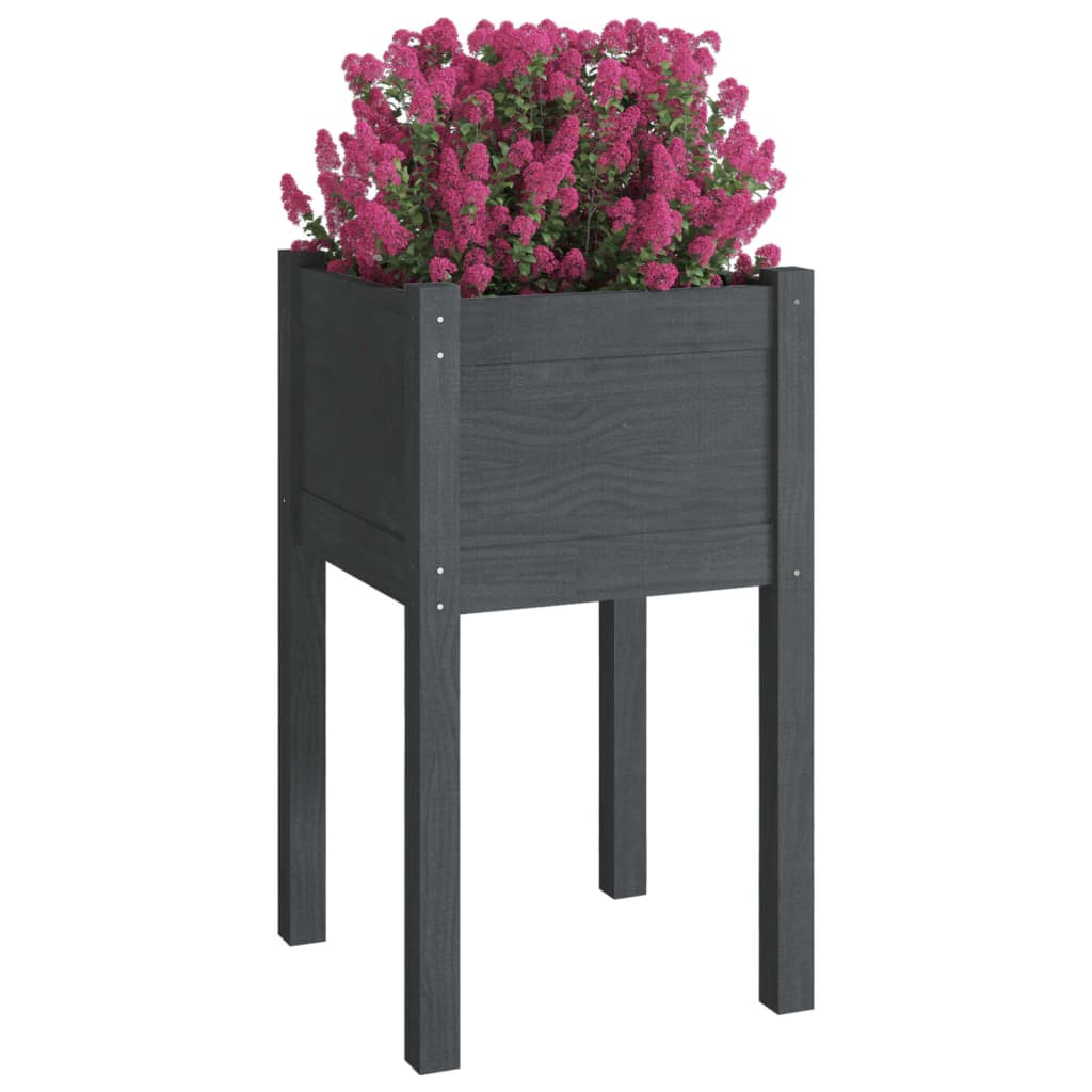 Vidaxl Planning Box 40x40x70 cm Solid Pine Gray