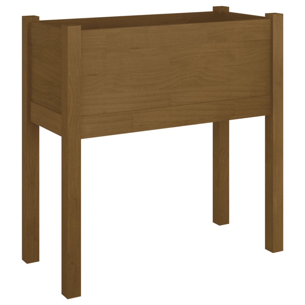 Vidaxl fioriere 2 ST 70x31x70 cm Miele di pino solido marrone