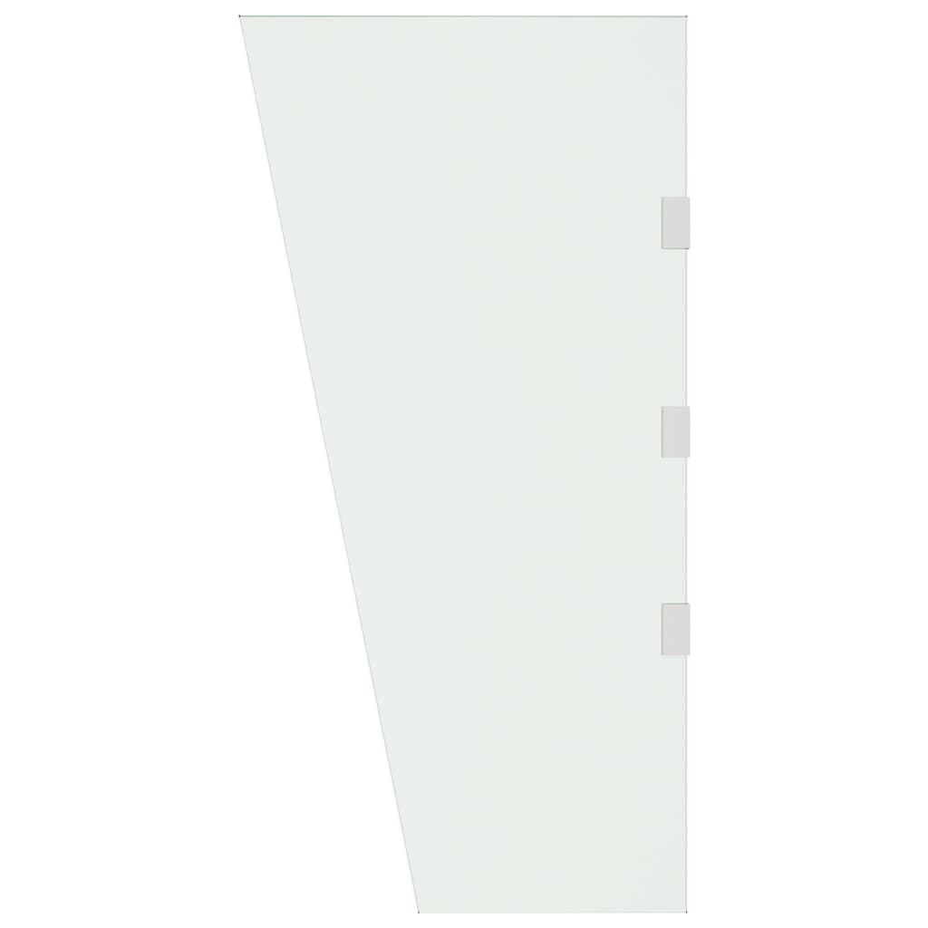 Panel lateral Vidaxl para dosel de puerta de 50x100 cm de vidrio endurecido transparente