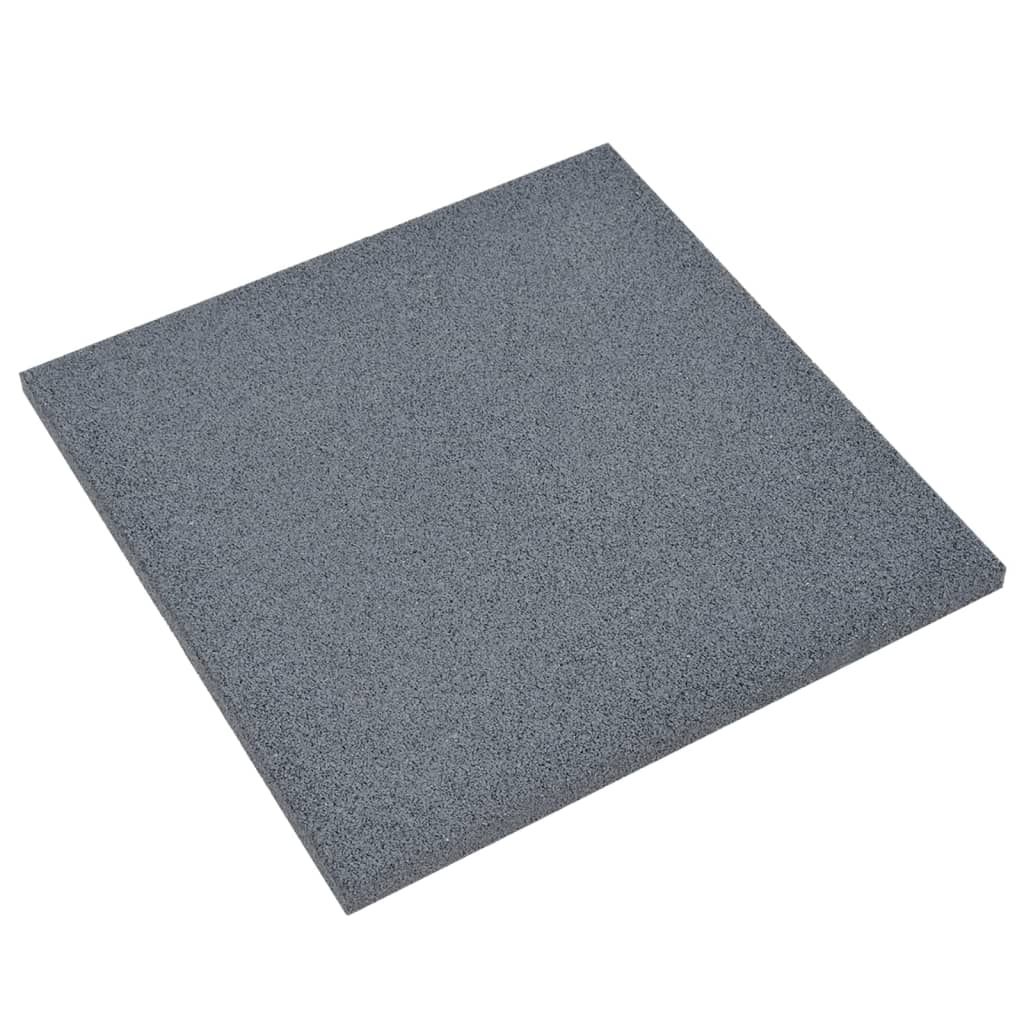 Vidaxl Valt Tiles 12 st 50x50x3 cm goma gris
