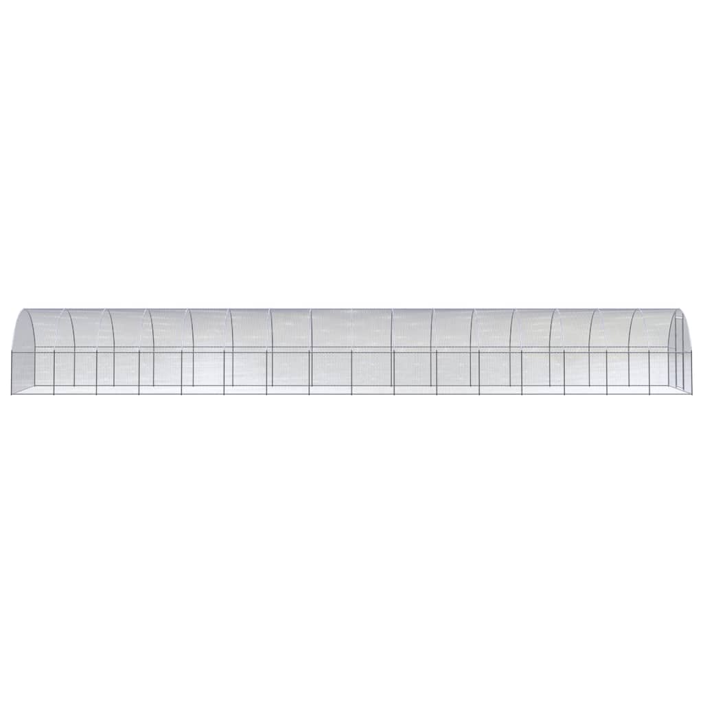 Vidaxl Chicken Run 3x16x2 M Galvanized Steel