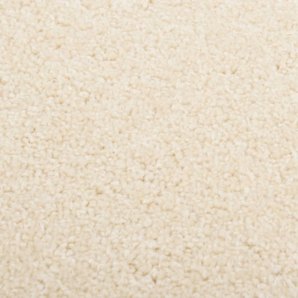 VIDAXL RUG KORTPOLIG 80X150 CM Crema