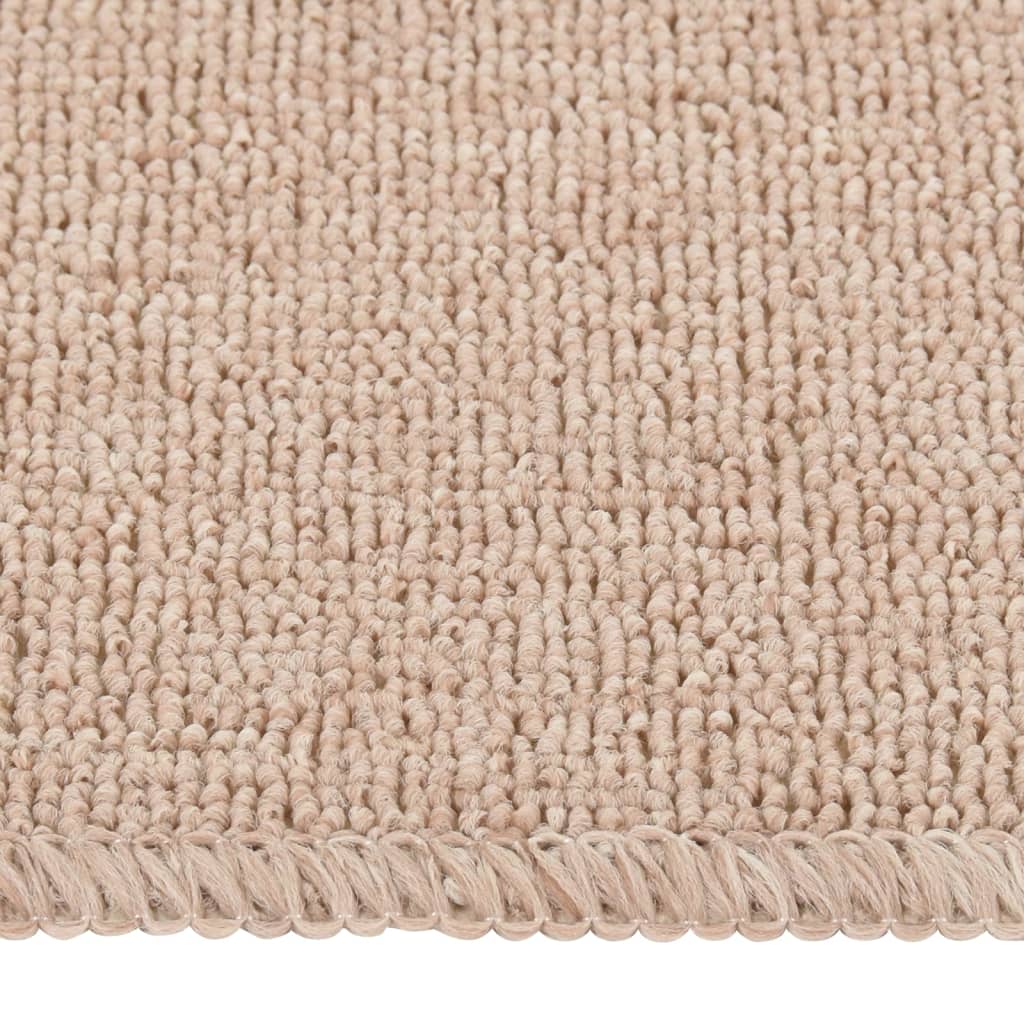 Vidaxl tappetini per scale 15 St Anti-slip rettangolare 75x20 cm beige