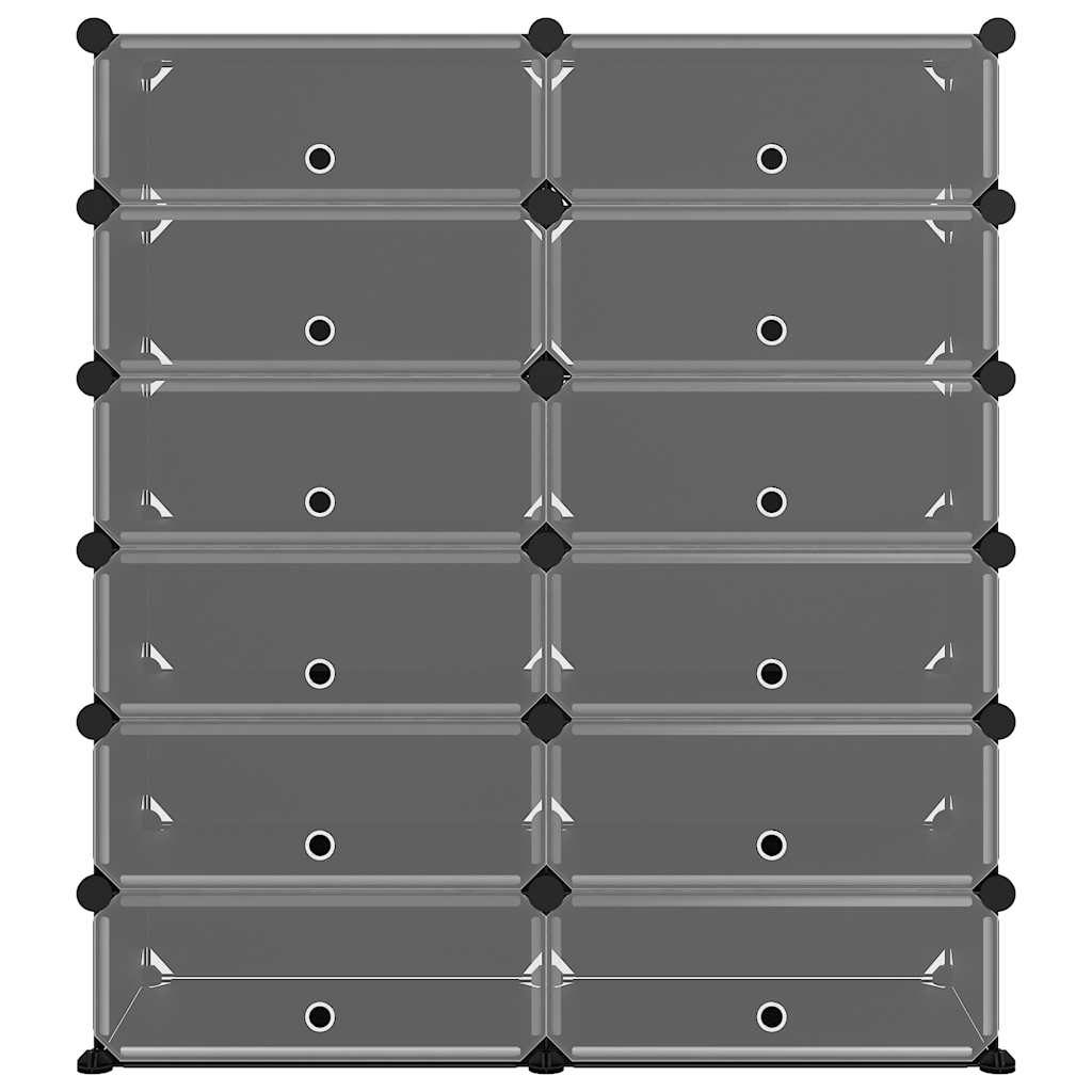 Spaciatura Vidaxl 94.5x36.5x106 cm Polypropene Black