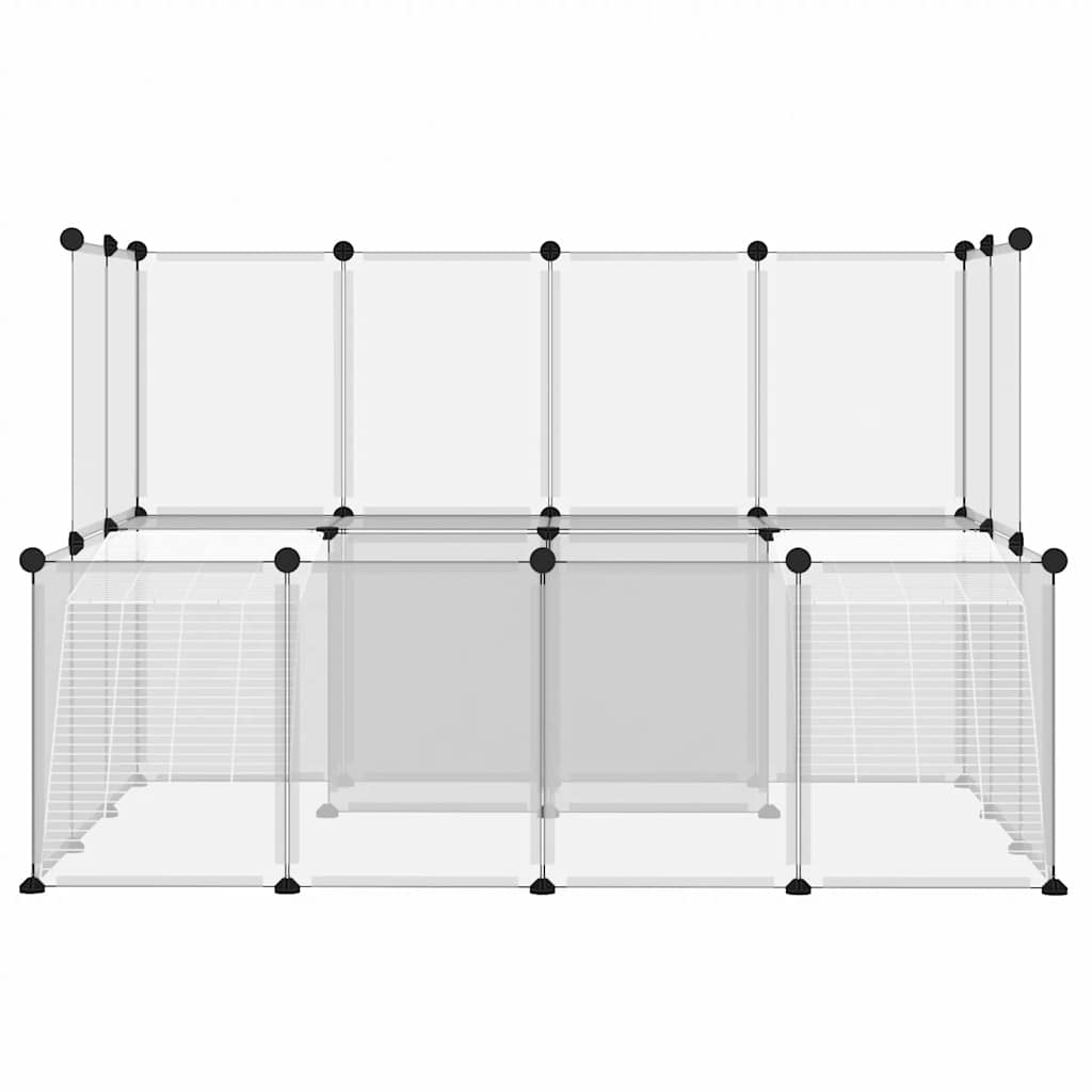Vidaxl Animal Loft Small 143x107x93 cm Polypropene e acciaio trasparente