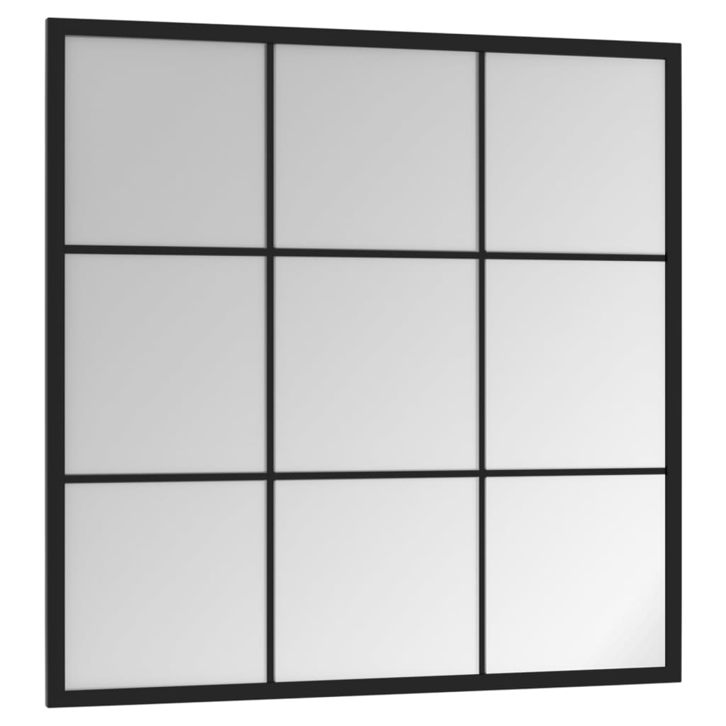 Specchio da parete Vidaxl 60x60 cm in metallo nero