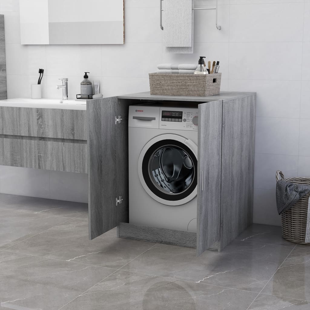 Armadia per lavatrice Vidaxl 71x71.5x91.5 cm Oak Sonoma Grey Colorato
