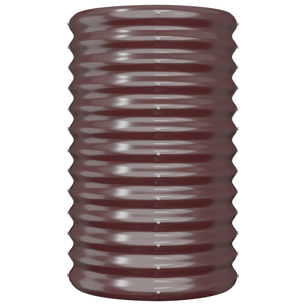 Casella di pianificazione Vidaxl 40x40x68 cm in polvere in acciaio rivestito