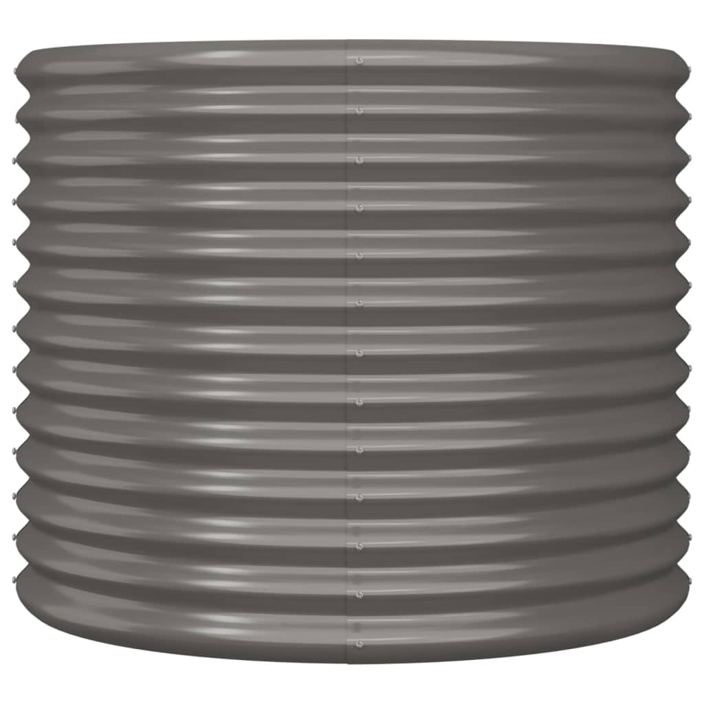 Vidaxl plantenbak 80x80x68 cm gegalvaniseerd staal grijs