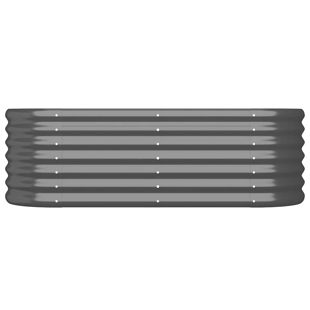 Vidaxl plantenbak 114x40x36 cm gegalvaniseerd staal antracietkleurig