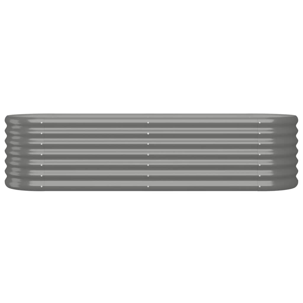 Vidaxl fioriera 152x40x36 cm in polvere grigio ricoperto