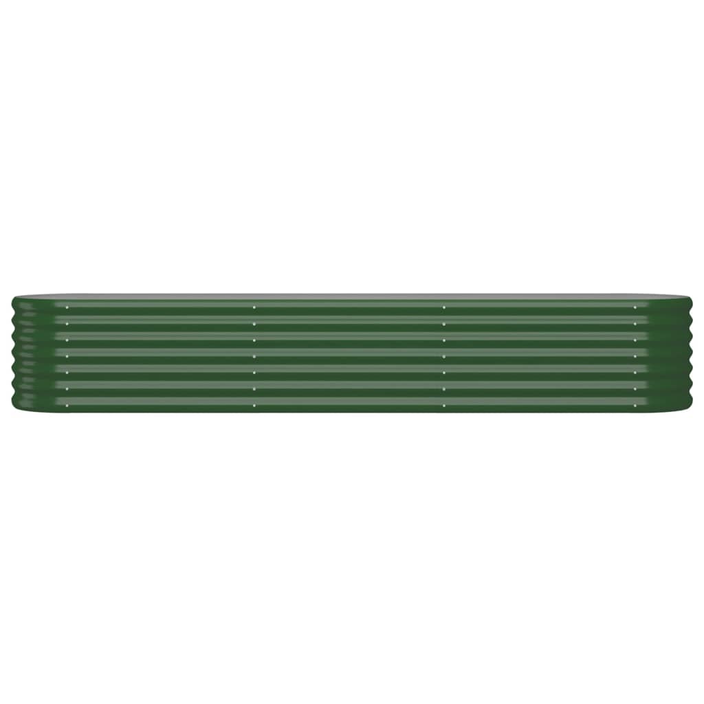 Vidaxl plantenbak 224x40x36 cm gegalvaniseerd staal groen