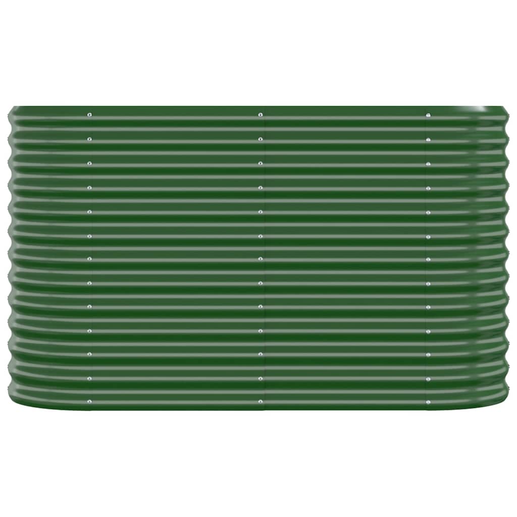 Vidaxl plantenbak 114x40x68 cm gegalvaniseerd staal groen