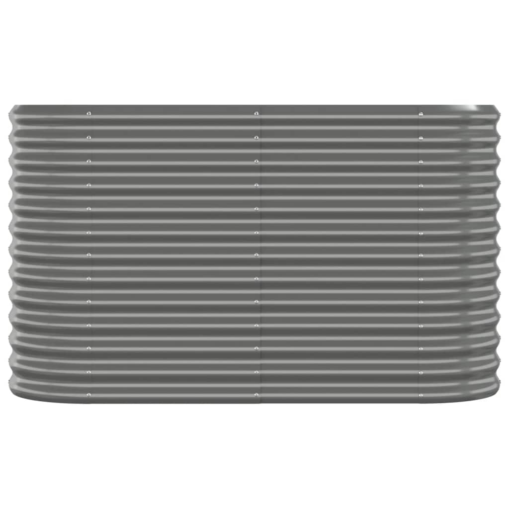 Vidaxl plantenbak 114x40x68 cm gegalvaniseerd staal grijs