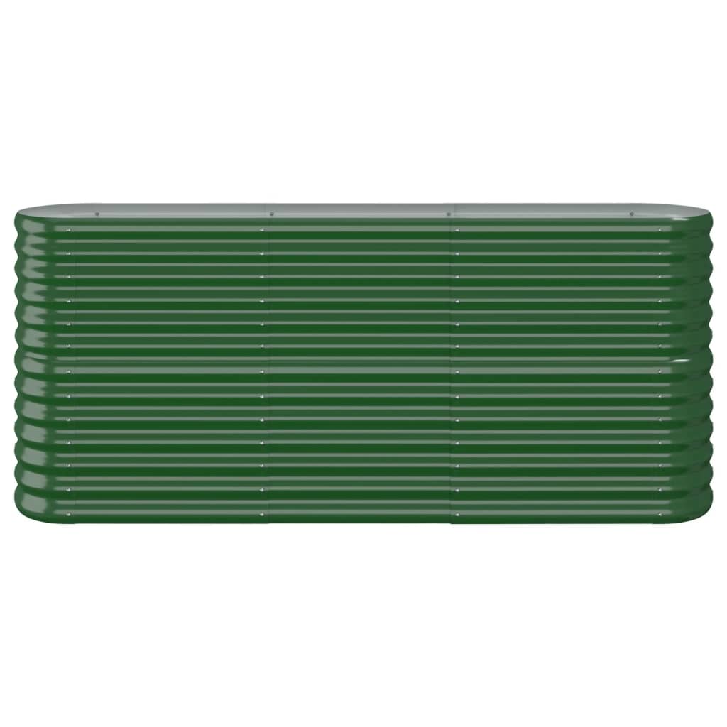 Vidaxl plantenbak 152x40x68 cm gegalvaniseerd staal groen