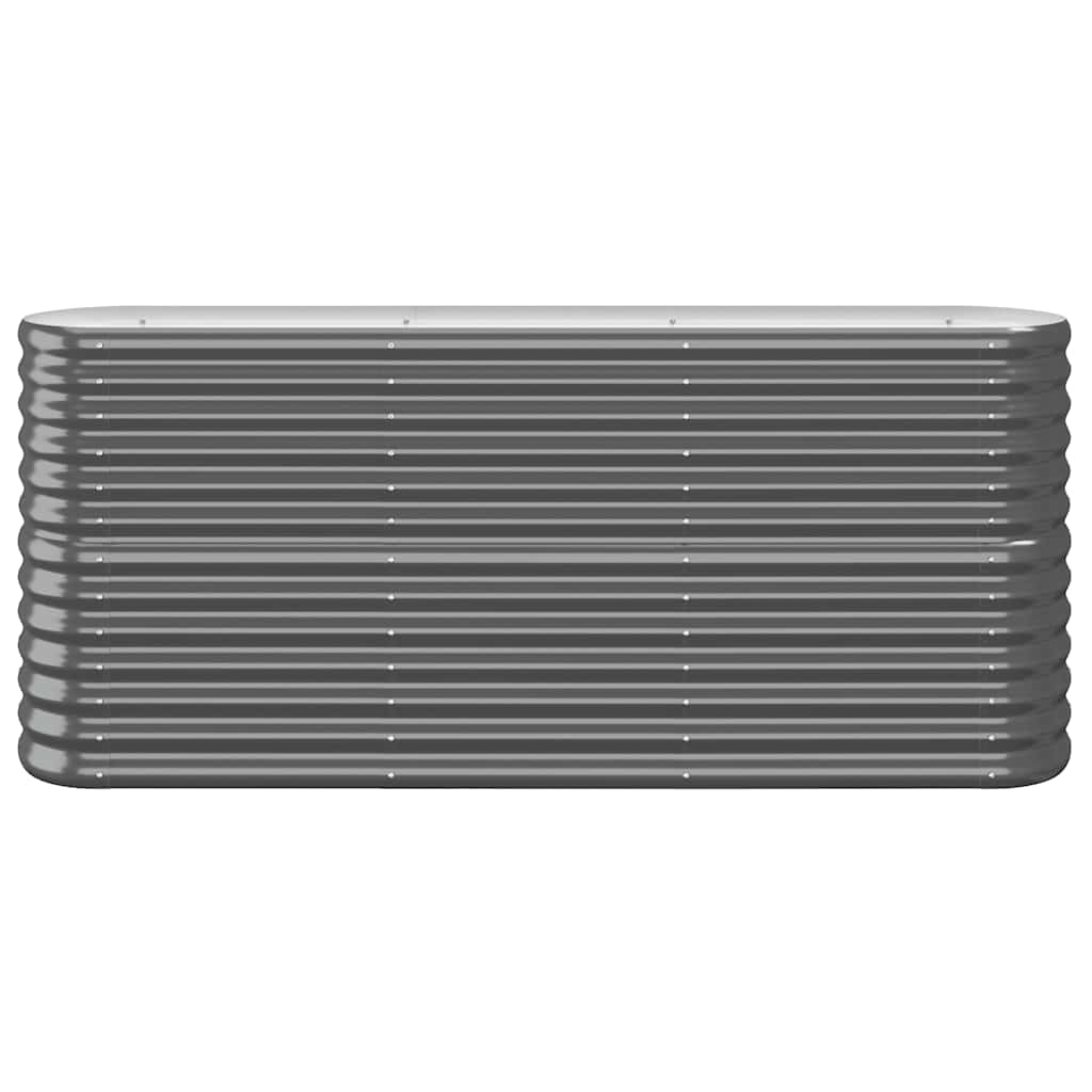 Vidaxl plantenbak 152x40x68 cm gegalvaniseerd staal antracietkleurig