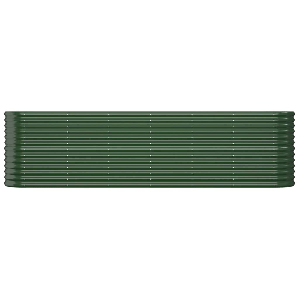 Vidaxl plantenbak 260x40x68 cm gegalvaniseerd staal groen