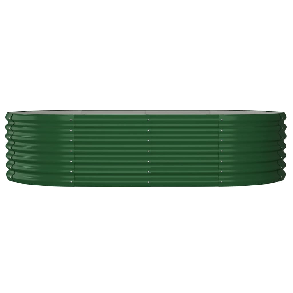 Vidaxl plantenbak 152x80x36 cm gegalvaniseerd staal groen
