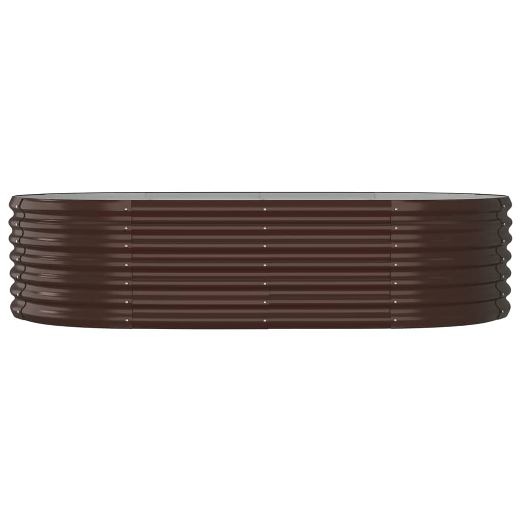 Casella di pianificazione Vidaxl 152x80x36 cm in polvere ricoperta di marrone rivestito