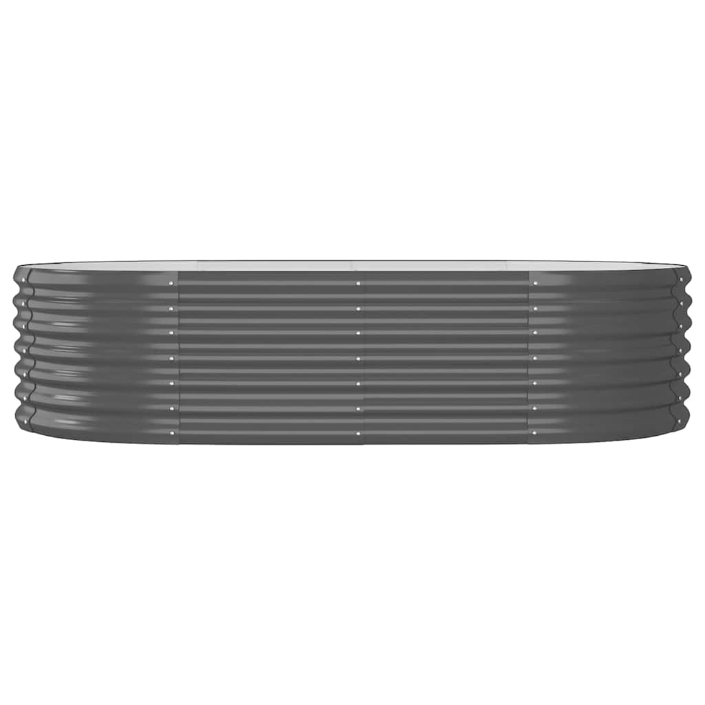 Vidaxl plantenbak 152x80x36 cm gegalvaniseerd staal antracietkleurig