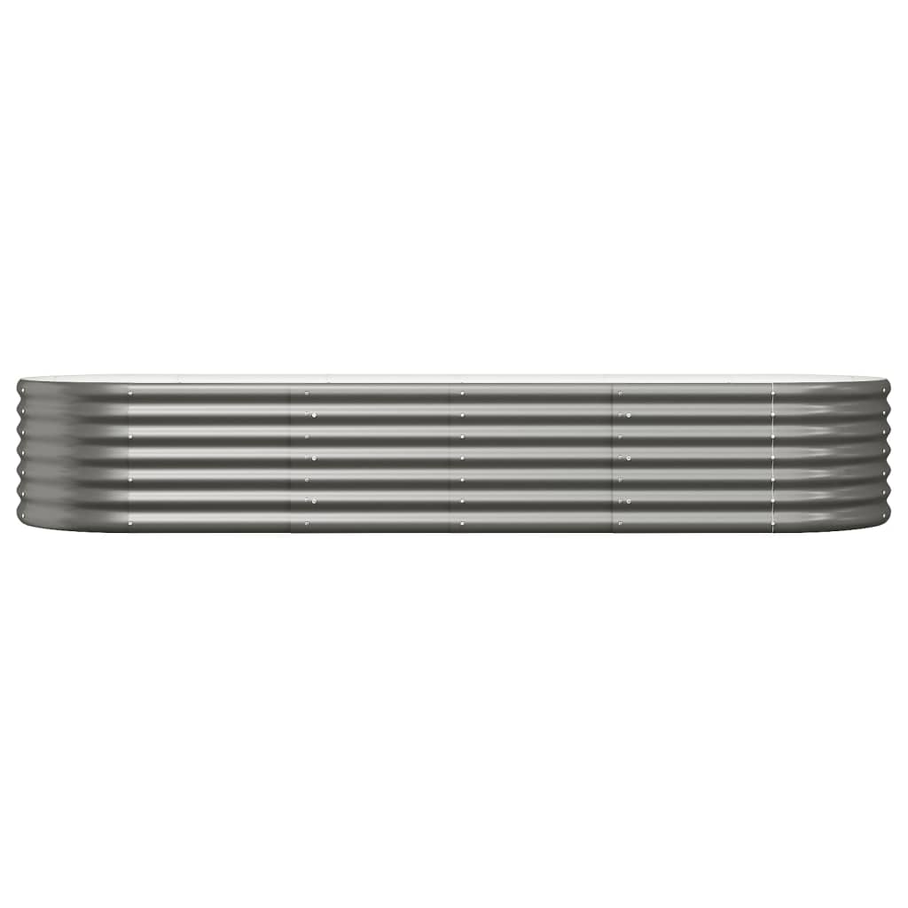 Vidaxl plantenbak 224x80x36 cm gegalvaniseerd staal grijs
