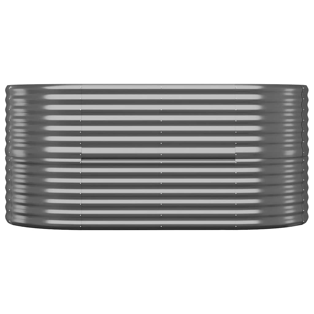 Vidaxl plantenbak 152x80x68 cm gegalvaniseerd staal antracietkleurig