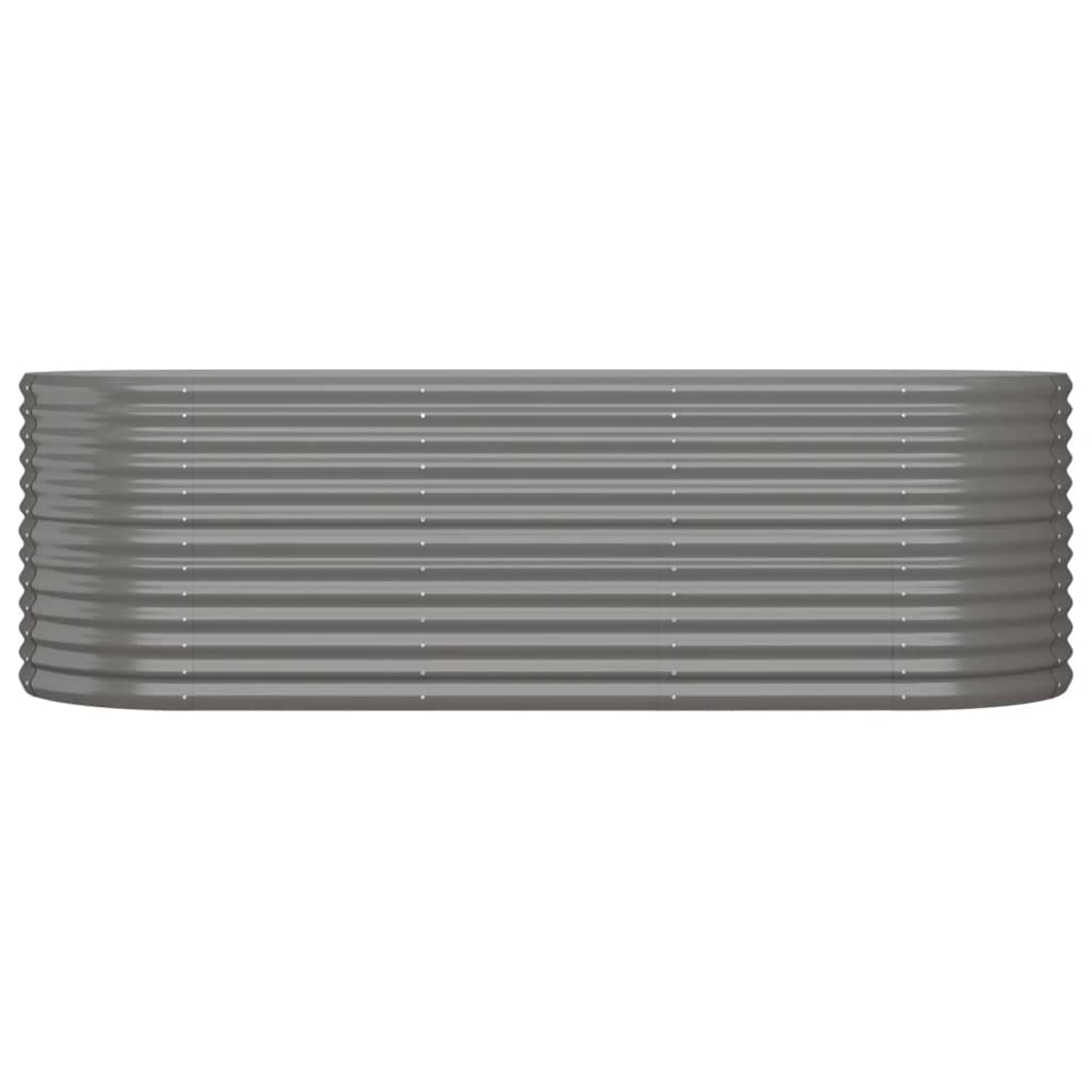 Vidaxl plantenbak 224x80x68 cm gegalvaniseerd staal grijs