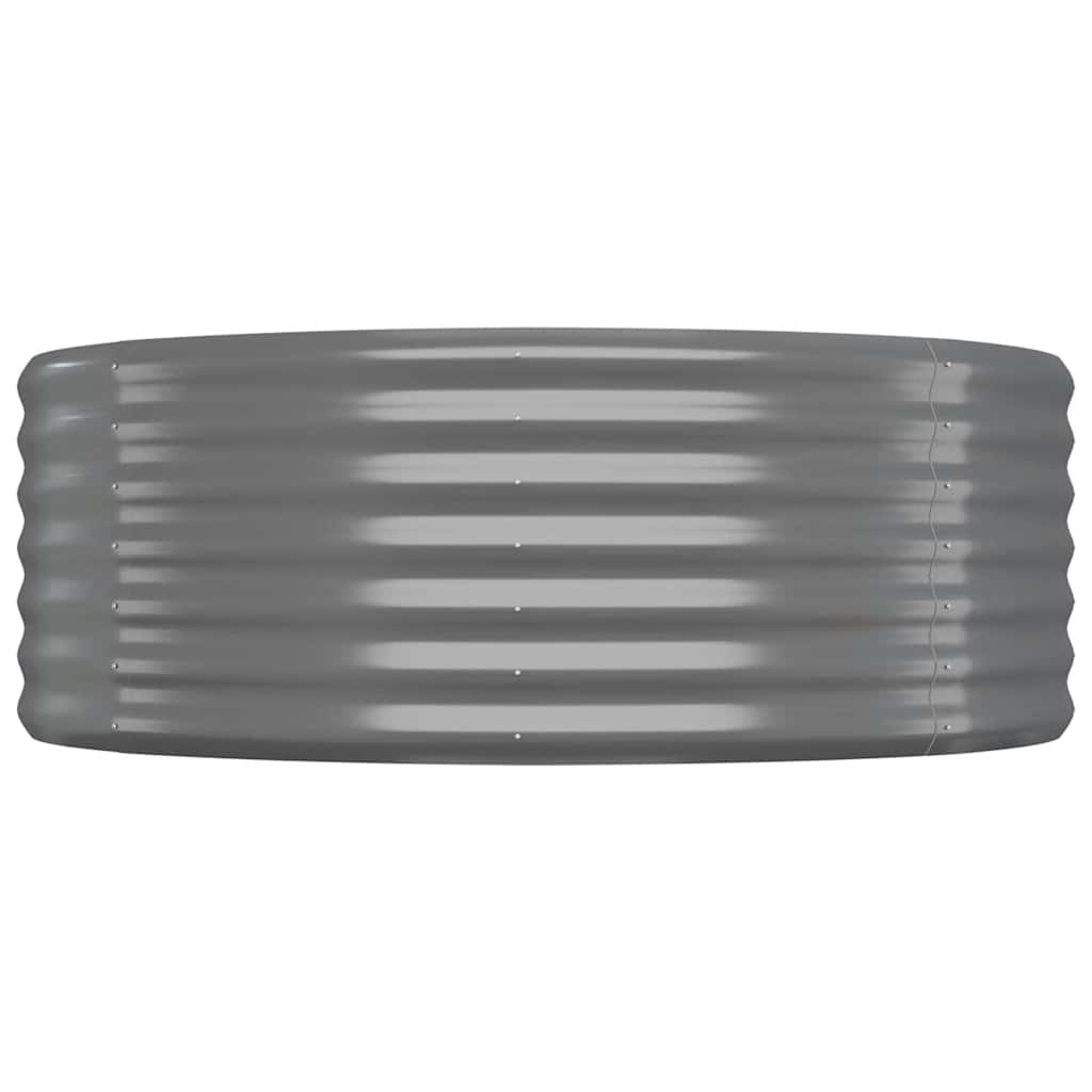 Scatola di pianificazione Vidaxl 100x100x36 cm in polvere grigio rivestito