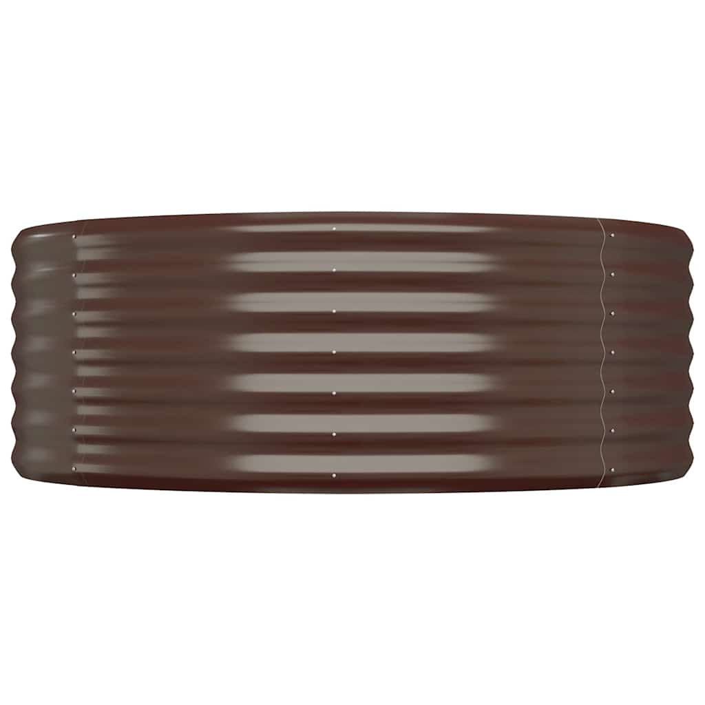 Casella di pianificazione Vidaxl 100x100x36 cm in polvere in acciaio rivestito