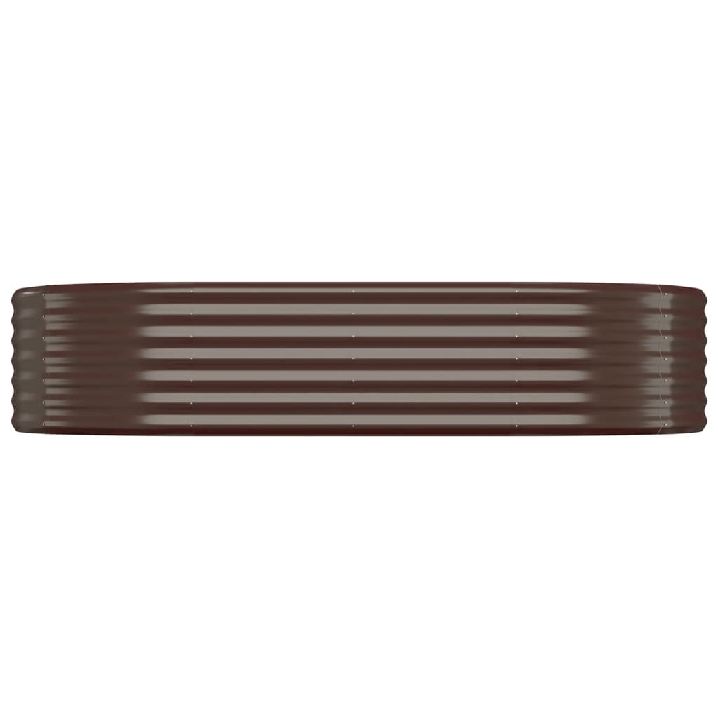 Vidaxl plantenbak 175x100x36 cm gegalvaniseerd staal bruin