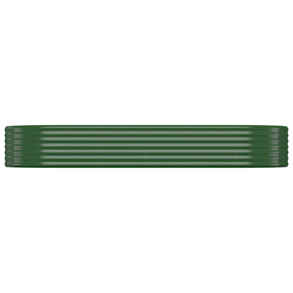 Vidaxl plantenbak 249x100x36 cm gegalvaniseerd staal groen