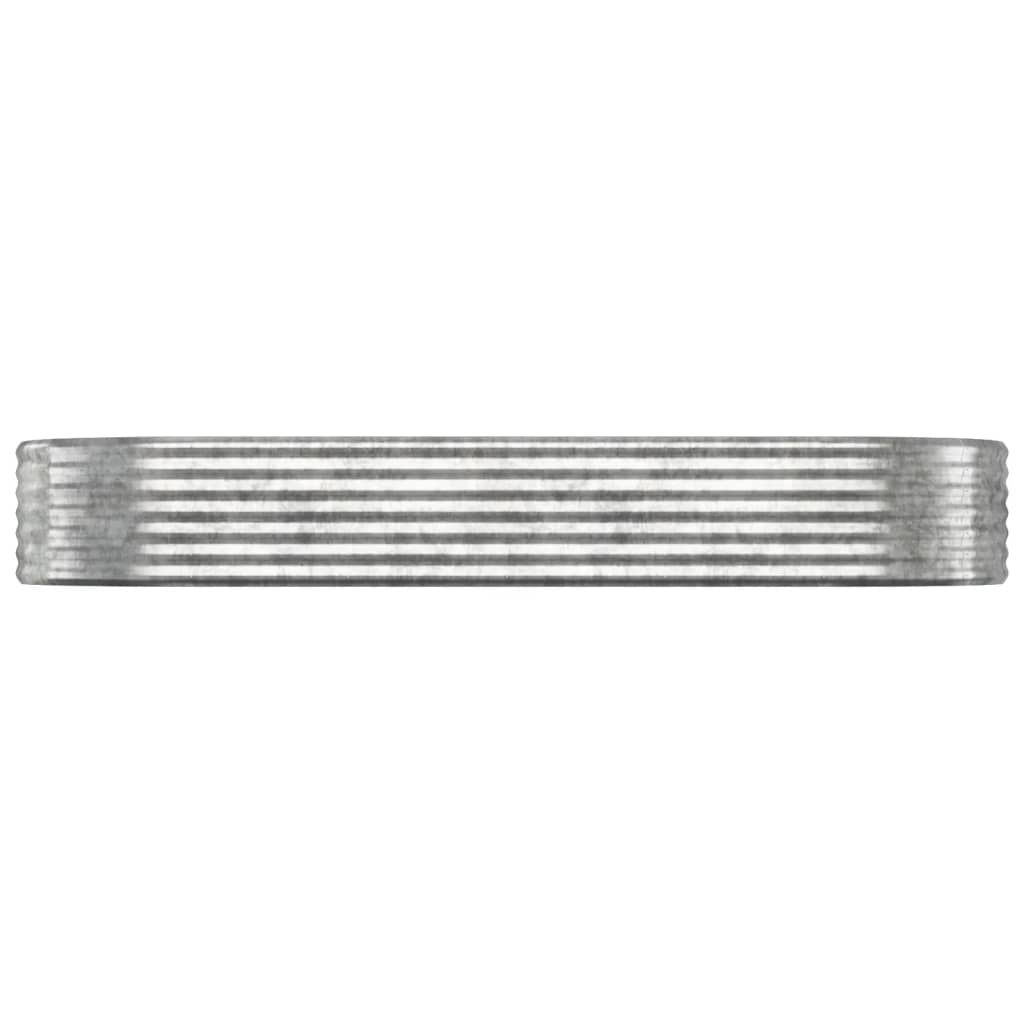 Jardinera vidaxx 249x100x36 cm acero galvanizado color plata