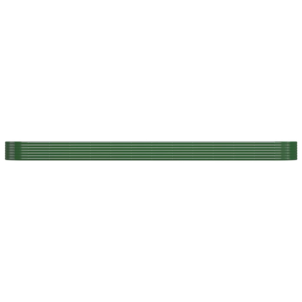 Vidaxl plantenbak 544x100x36 cm gegalvaniseerd staal groen