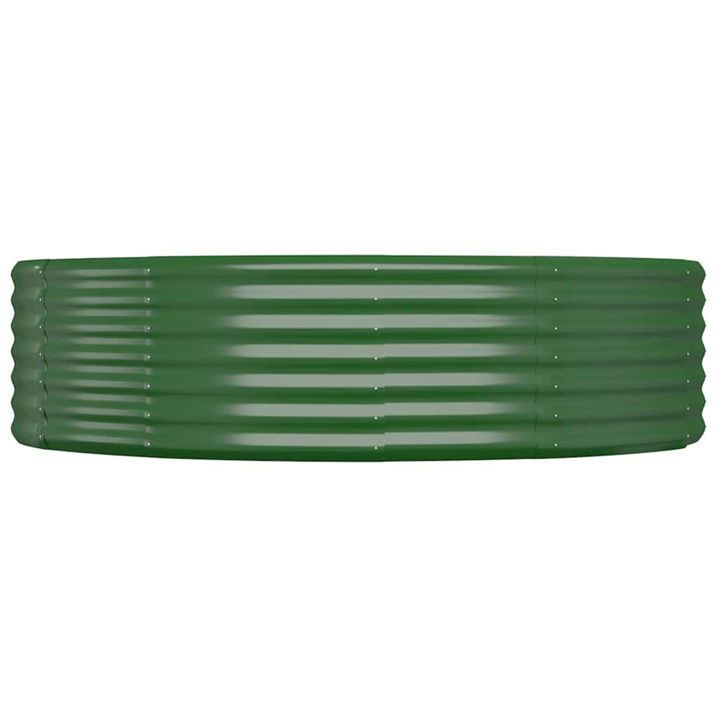 Vidaxx jardinera 140x140x36 cm acero galvanizado verde