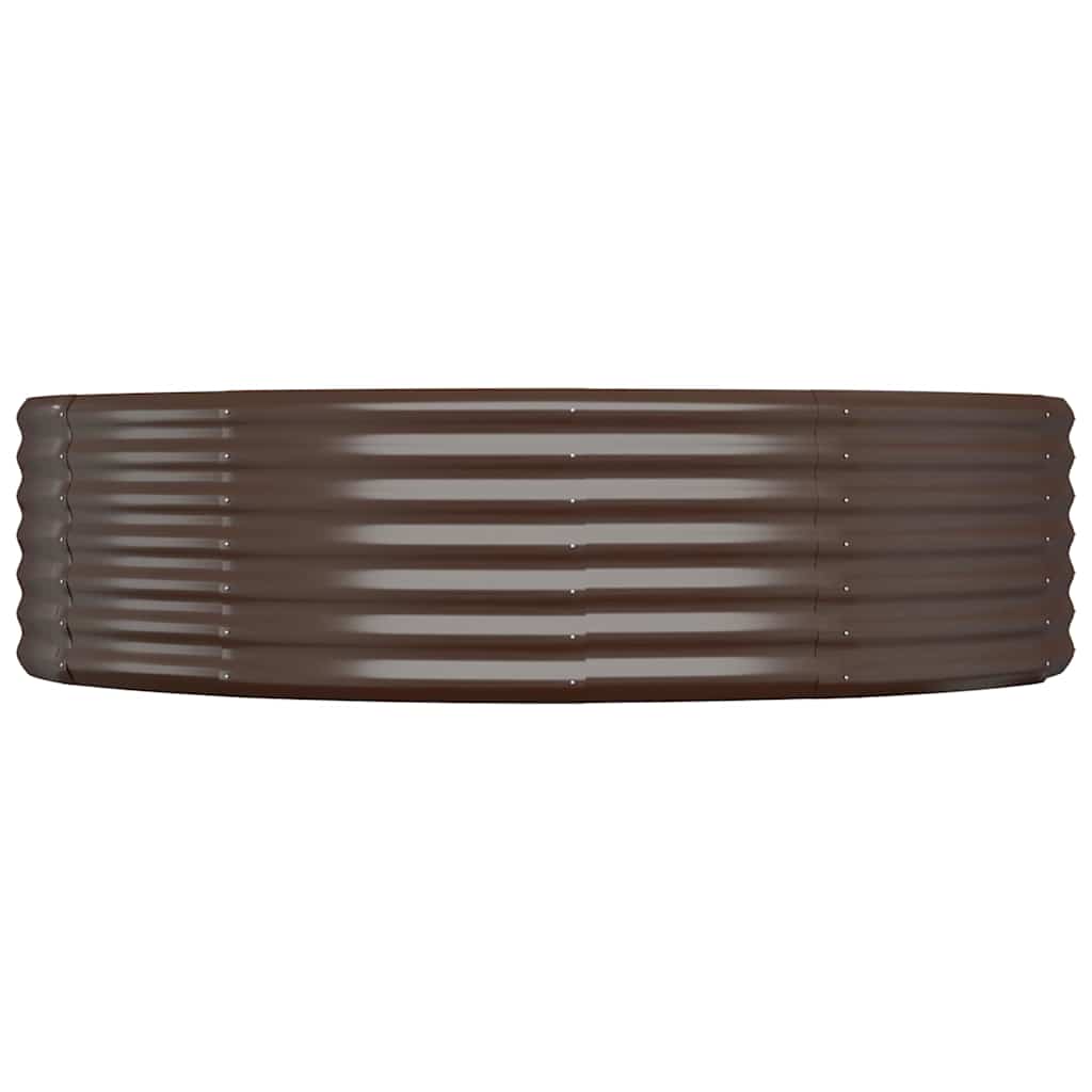 Vidaxx jardinera 140x140x36 cm acero galvanizado marrón