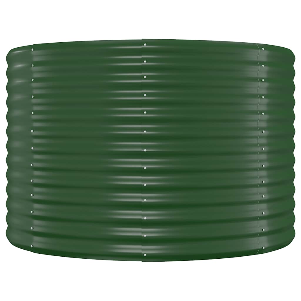 Vidaxx jardinera 100x100x68 cm acero galvanizado verde