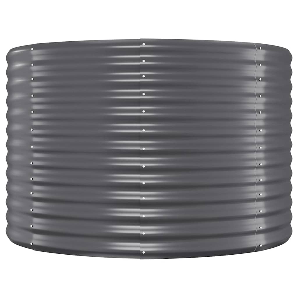 Jardinera vidaxx 100x100x68 cm acero galvanizado antracita
