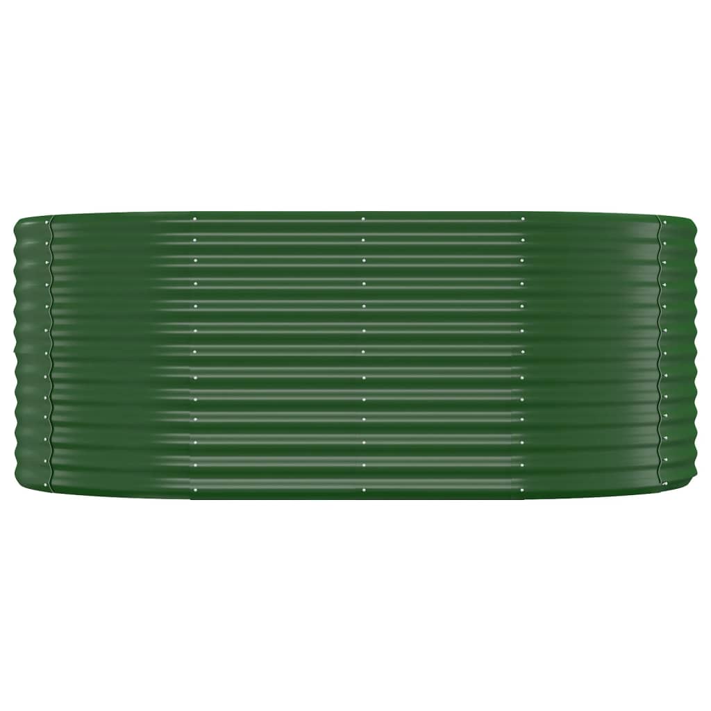 Vidaxl plantenbak 175x100x68 cm gegalvaniseerd staal groen